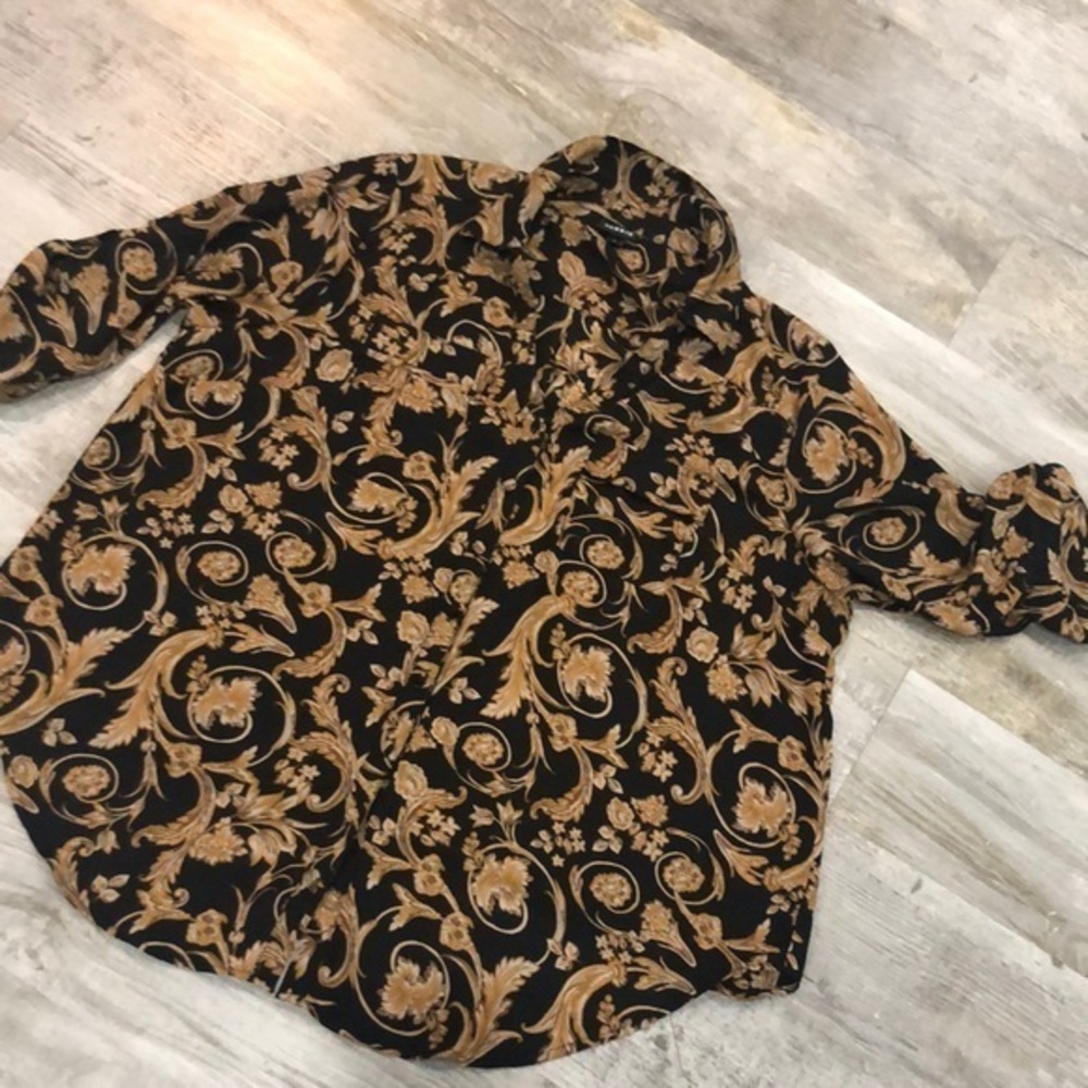 Torrid Blouse Top Georgette Button-Down Pullover … - image 3